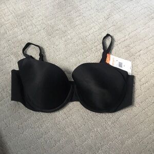 Warner's Black Smooth T-Shirt Bra with Molded Cups